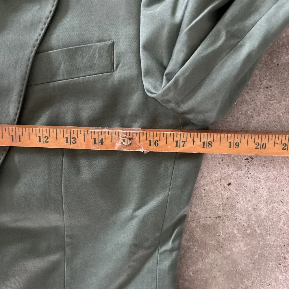 INDOCHINO Green 2 Pc Suit SoHo Jacket Blazer and Newbury Cuffed Pants XS